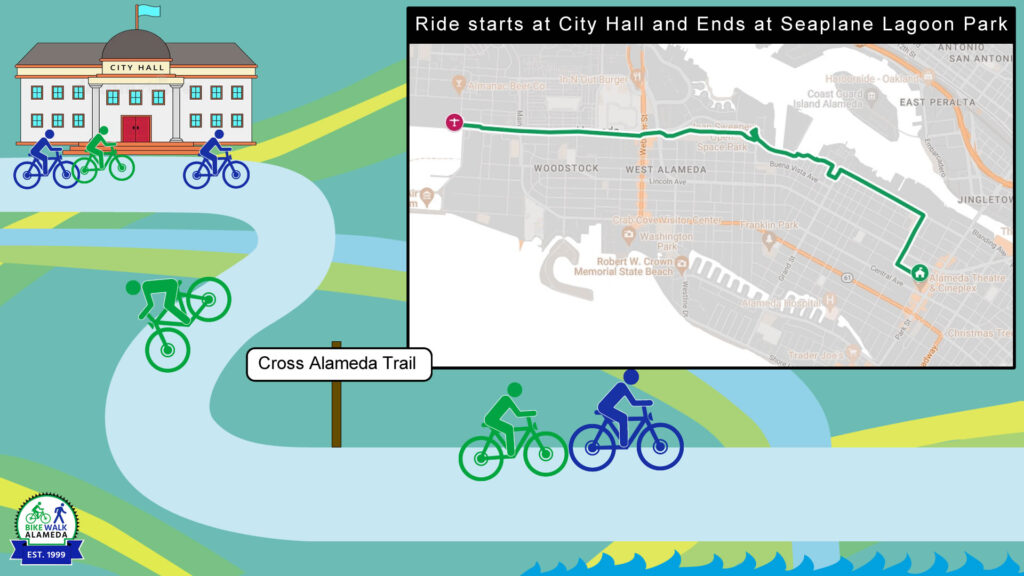 a route map for the April 9 ride