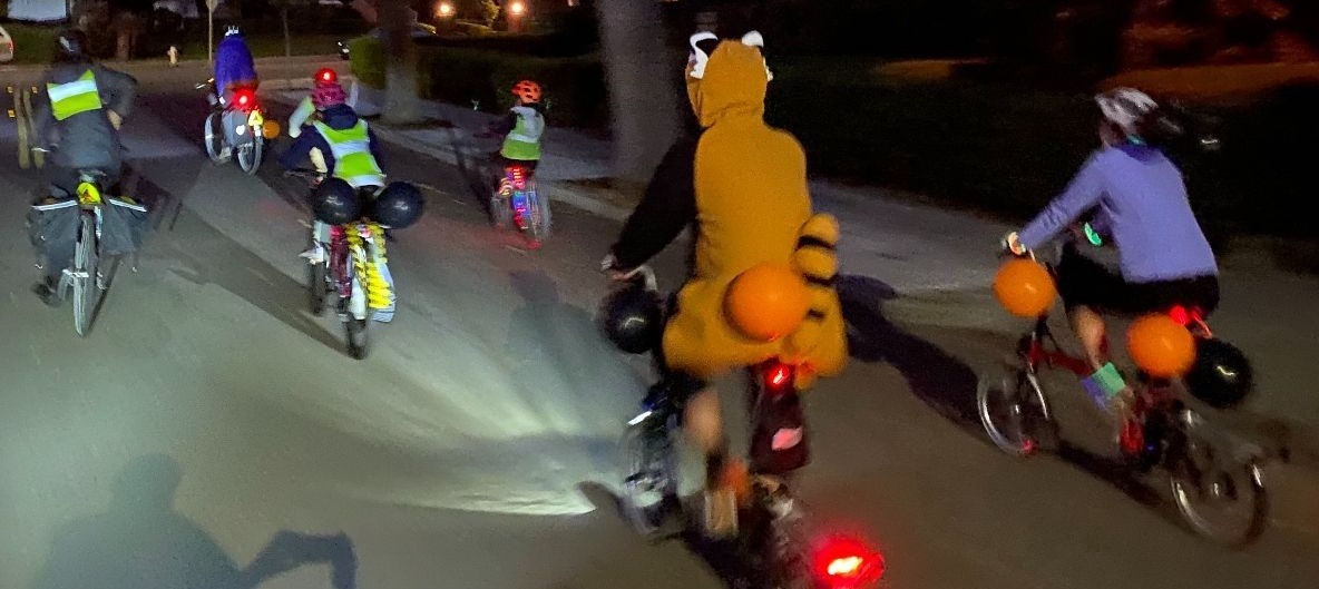 a Halloween community night ride